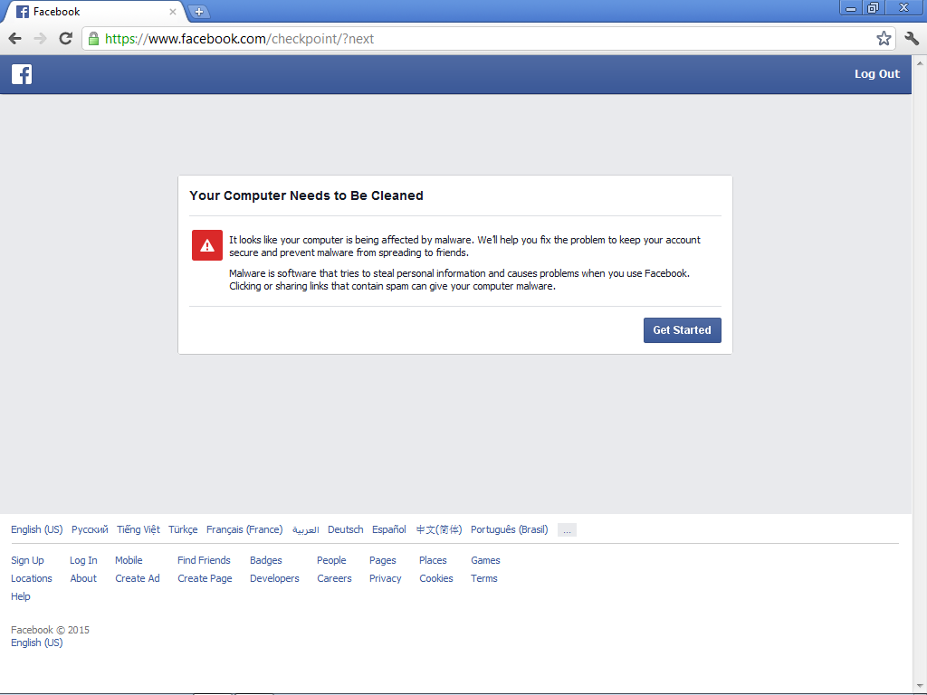 How to Remove Facebook Malware.