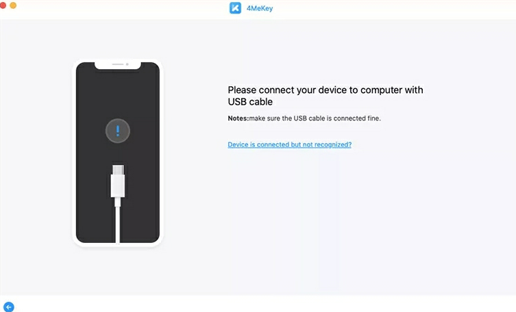 Steps for iPhone Activation Lock removal using Tenorshare 4MeKey